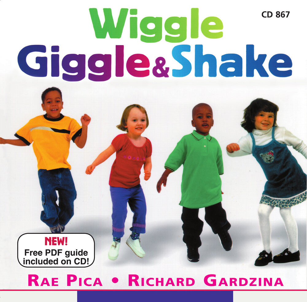 the album cover for Richard Gardzina/Rae Pica - Wiggle, Giggle & Shake