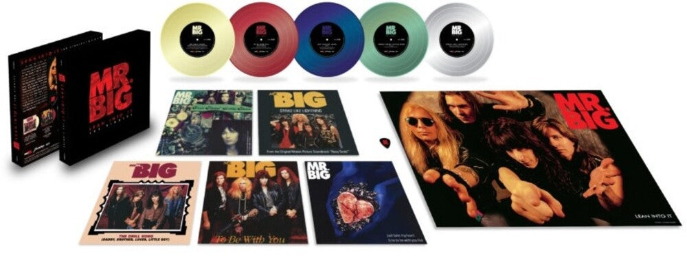 the album cover for Mr. Big - Lean Into It - The Singles (Box) (Post) (Gtrp)