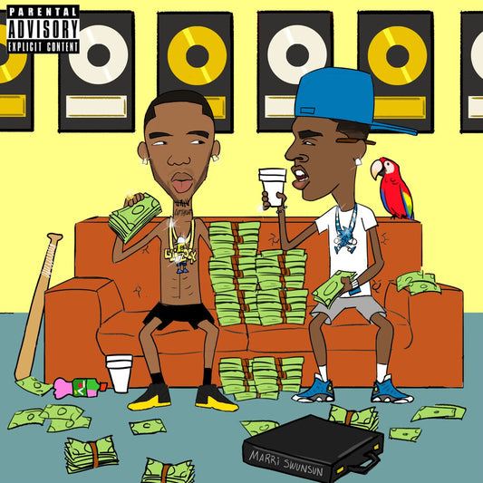 the album cover for Young Dolph / Key Glock - Dum & Dummer 2