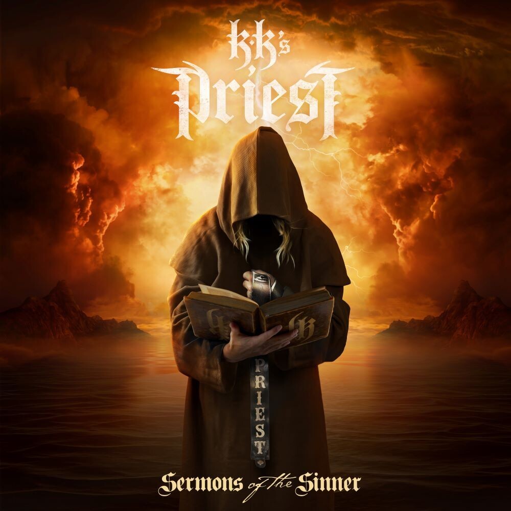 the album cover for KK's Priest - Sermons of the Sinner [White LP]