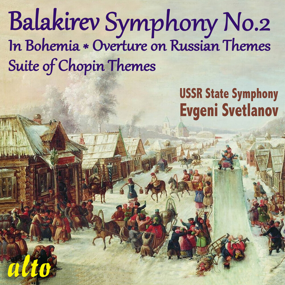 the album cover for Evgeni Svetlanov  / Ussr Symphony Orchestra - Balakirev Symphony 2 / In Bohemia / Etc