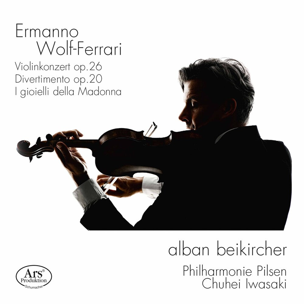 the album cover for Wolf-Ferrari / Beikircher / Iwasaki - Works for Violin