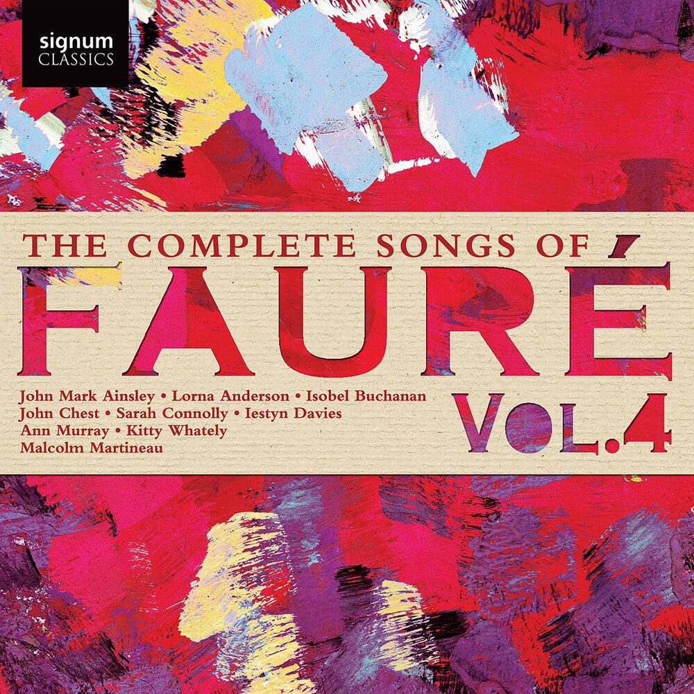 the album cover for Faure - Complete Songs Faure 4