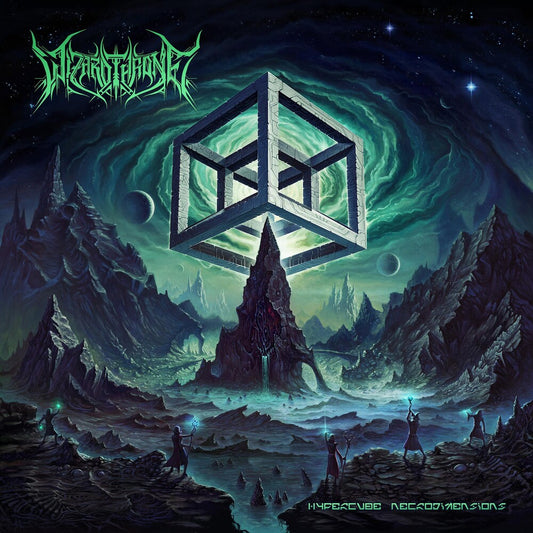 the album cover for Wizardthrone - Hypercube Necrodimensions
