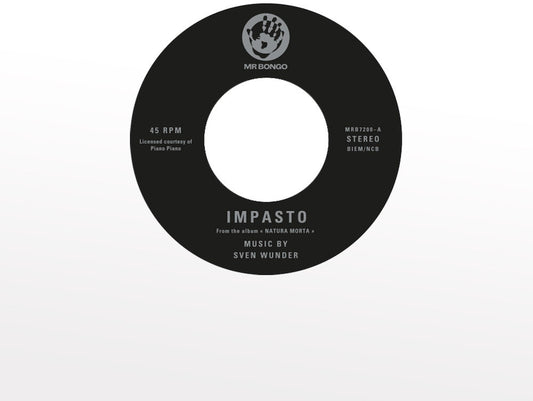 the album cover for Sven Wunder - Impasto / Prussian Blue