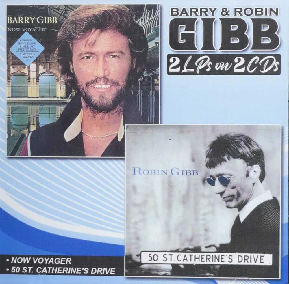 the album cover for Barry & Robin Gibb - Now Voyager / 50 St Catherine's Drive (2pk)