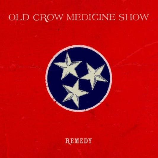 the album cover for Old Crow Medicine Show - Remedy [Red/White/Blue Splatter 2 LP]