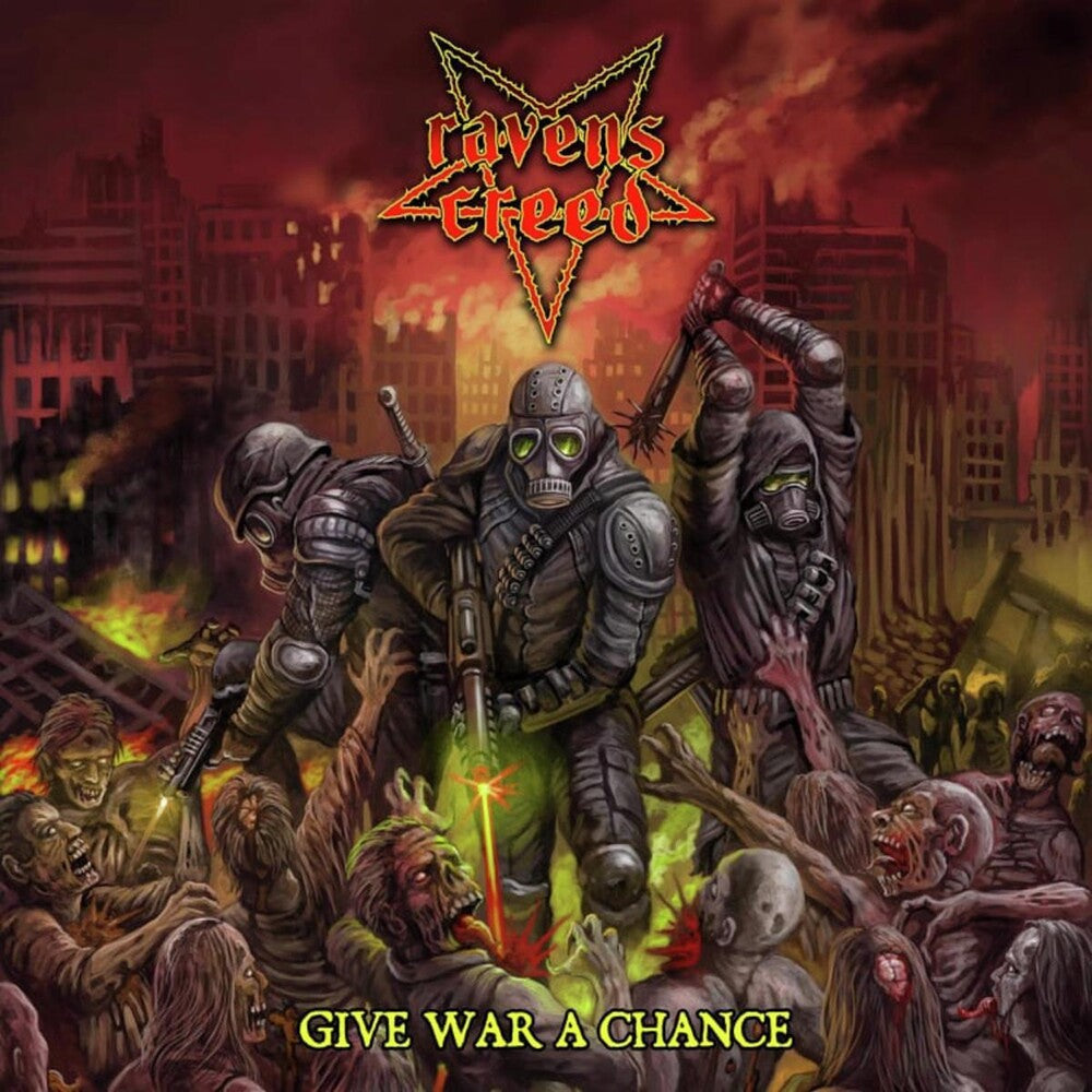 the album cover for Ravens Creed - Give War A Chance
