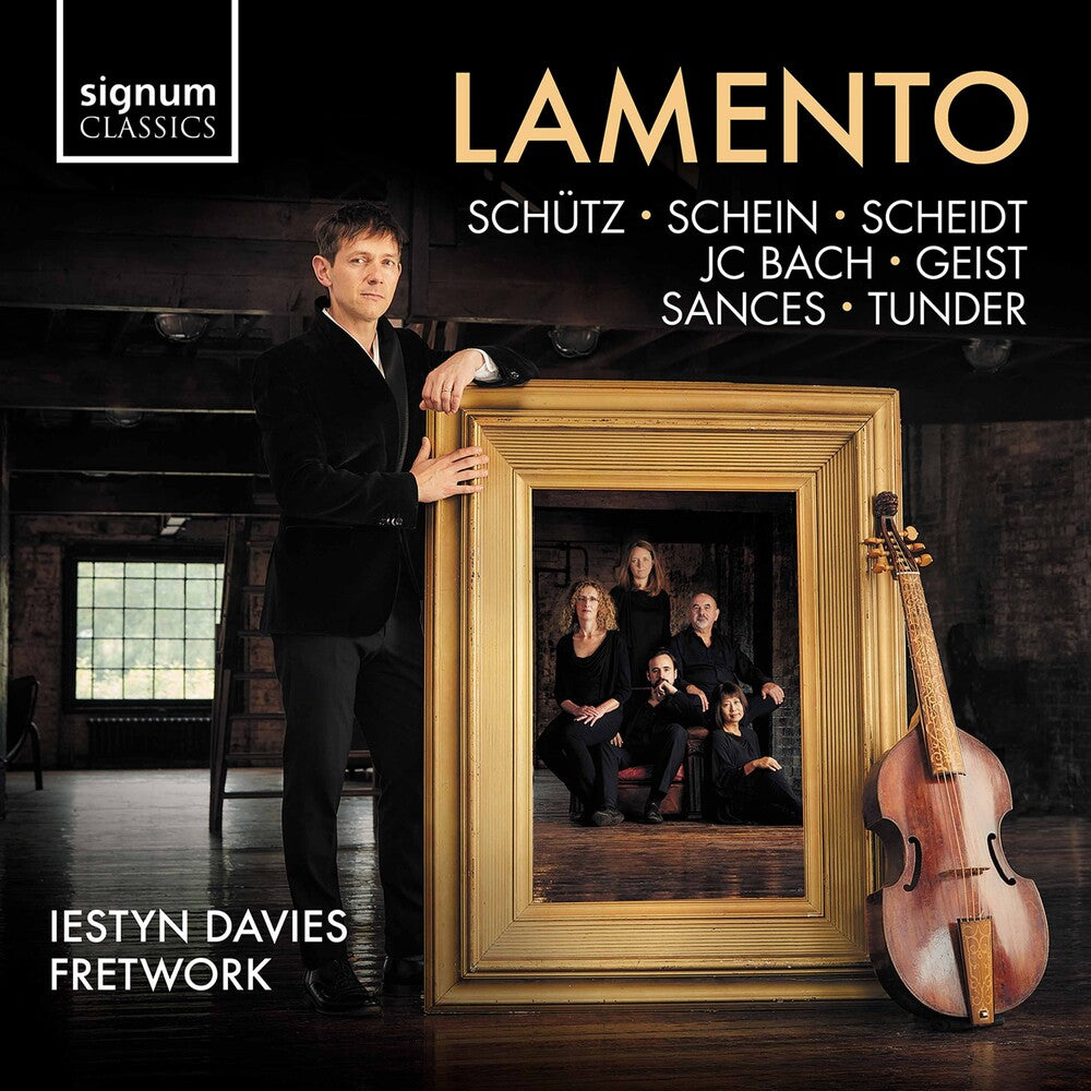 the album cover for J Bach .C. / Davies / Fretwork - Lamento