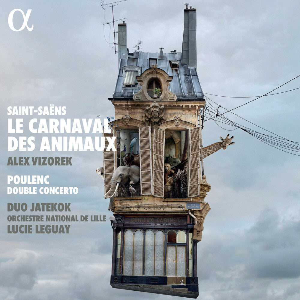 the album cover for Poulenc / Duo Jatekok / Vizorek - Le Carnaval Des Animaux / Concerto Pour Deux