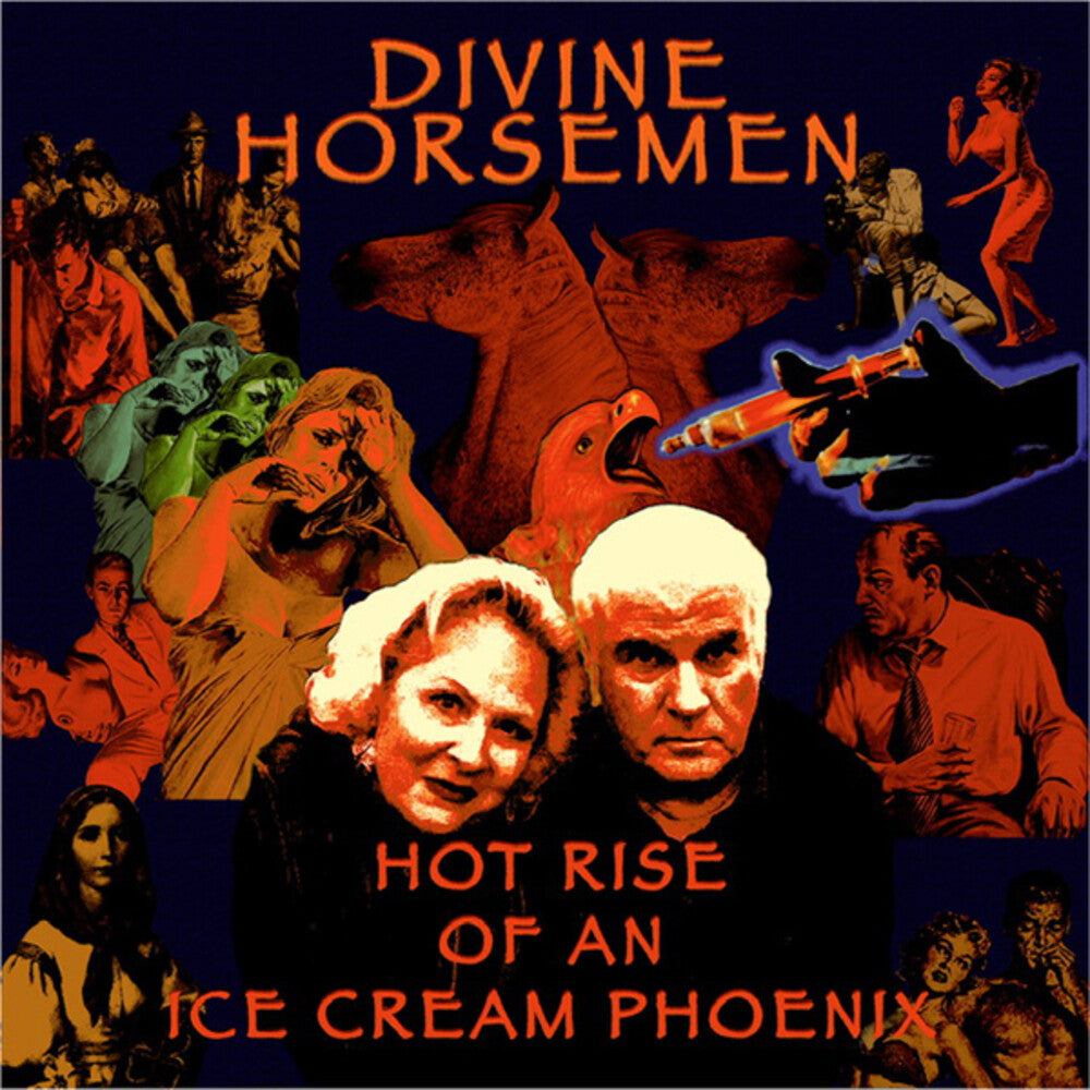 the album cover for Divine Horsemen - Hot Rise Of An Ice Cream Phoenix