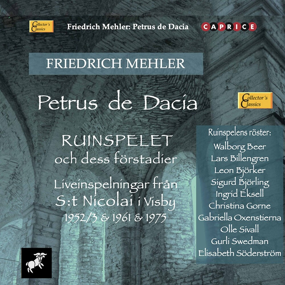 the album cover for Mehler - Petrus De Dacia (3pk)