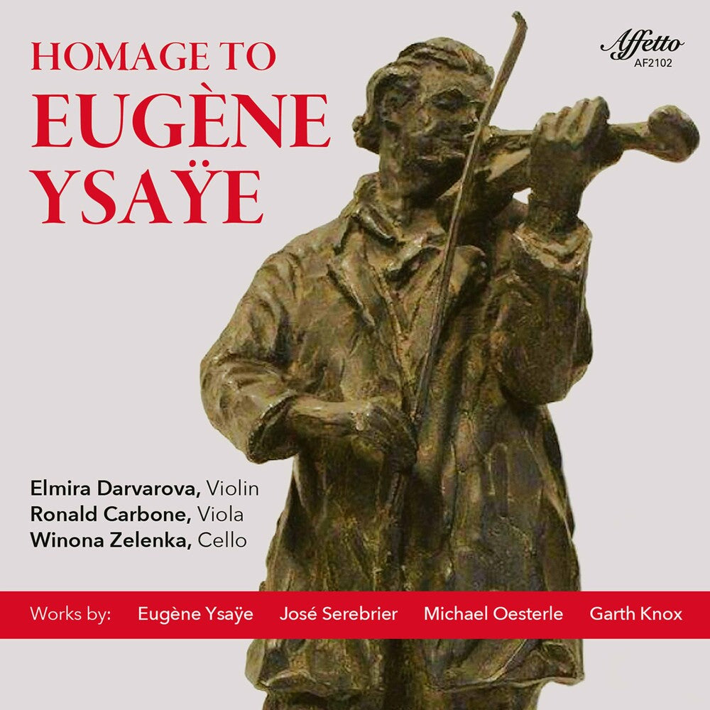 the album cover for Knox / Darvarova / Zelenka - Homage To Eugene Ysaye (2pk)
