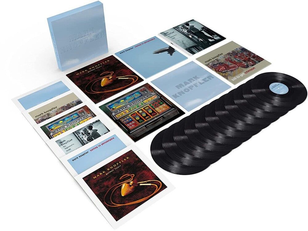 the album cover for Mark Knopfler - The Studio Albums 1996-2007 [LP Box Set]