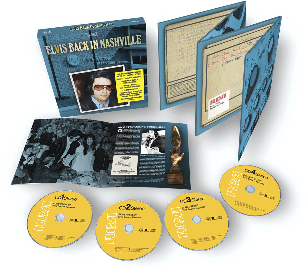the album cover for Elvis Presley - Back In Nashville [4CD Box Set]