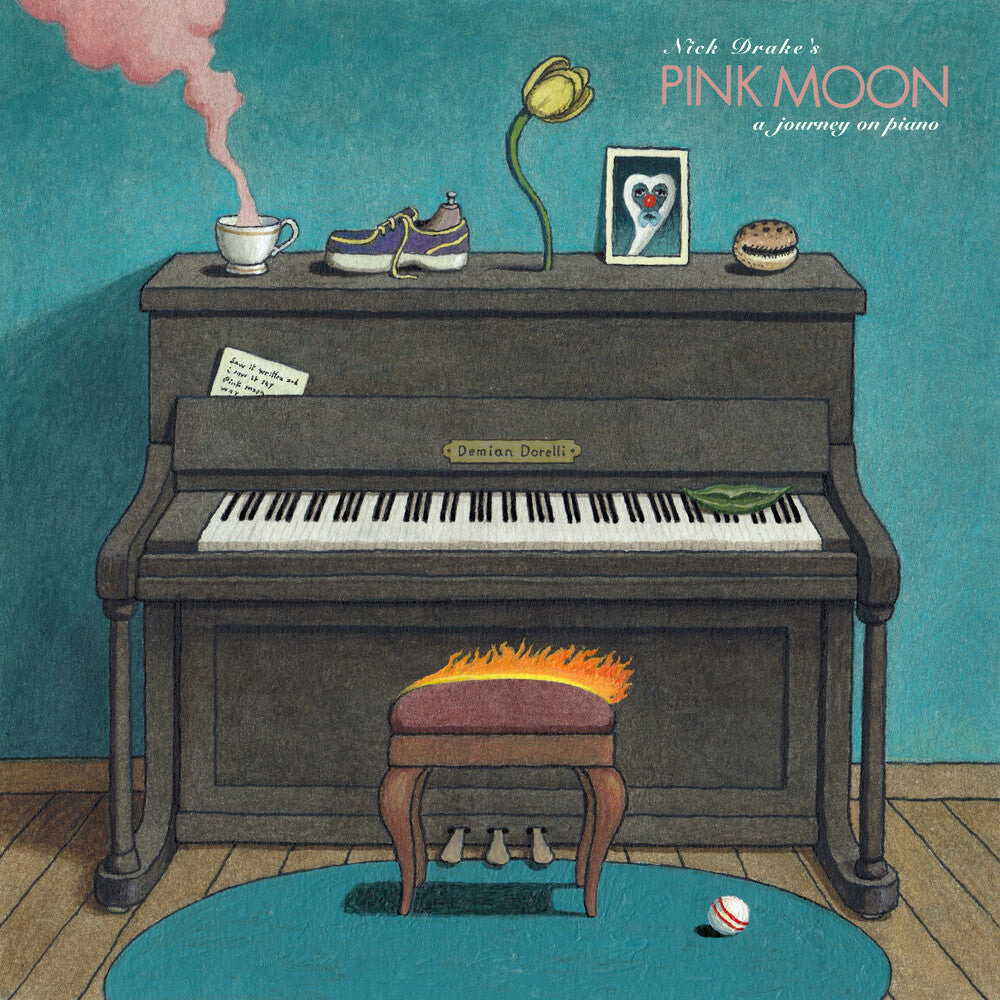 the album cover for Demian Dorelli - Nick Drake's Pink Moon, a Journey on Piano