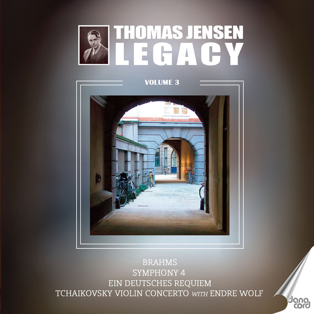 the album cover for Brahms / Danish Radio Symphony Orch / Wenk - Thomas Jensen Legacy 3