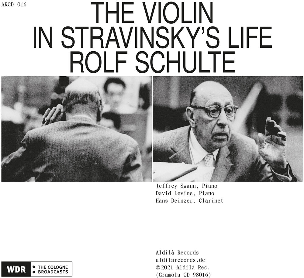 the album cover for Stravinsky / Schulte - Violin in Stravinsky's Life
