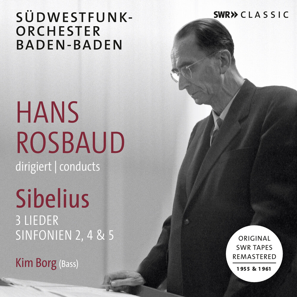 the album cover for Sibelius / Borg - 3 Lieder & Sinfonien 2 4 & 5