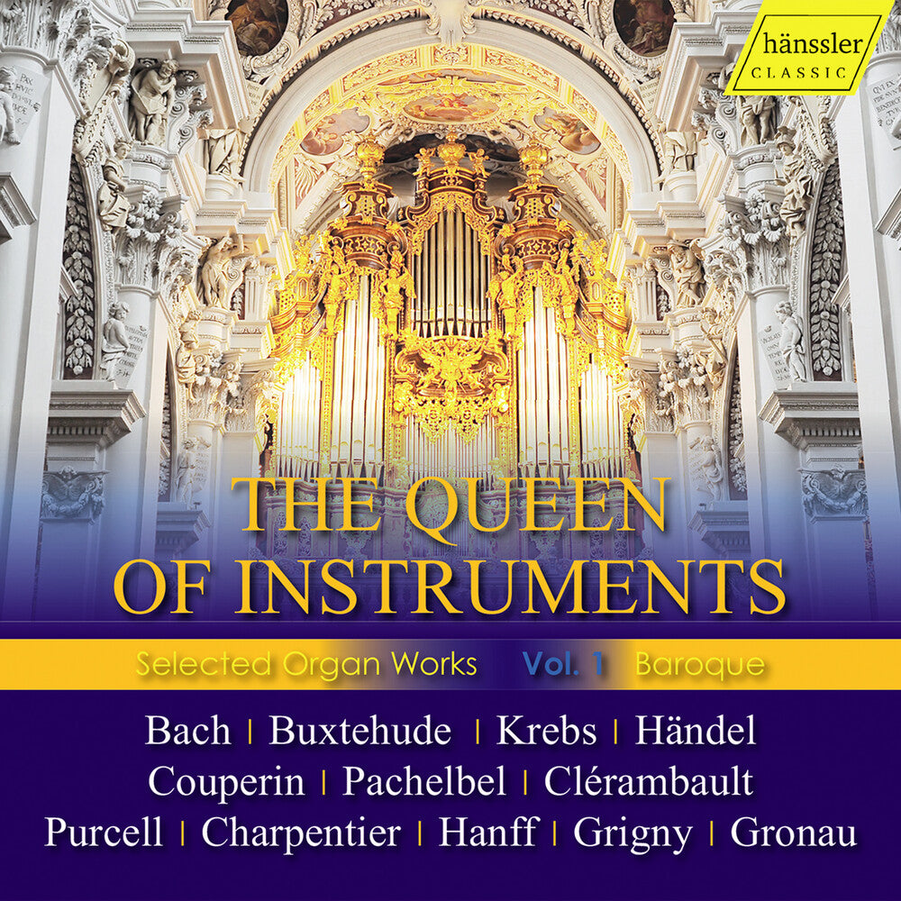 the album cover for J Bach .S. / Johannsen / Haselbock - Queen Of Instruments (Box)
