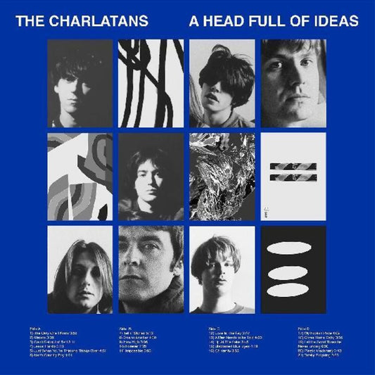 the album cover for The Charlatans UK - A Head Full Of Ideas [Import Deluxe Boxset On Transparent Blue Colored Vinyl]