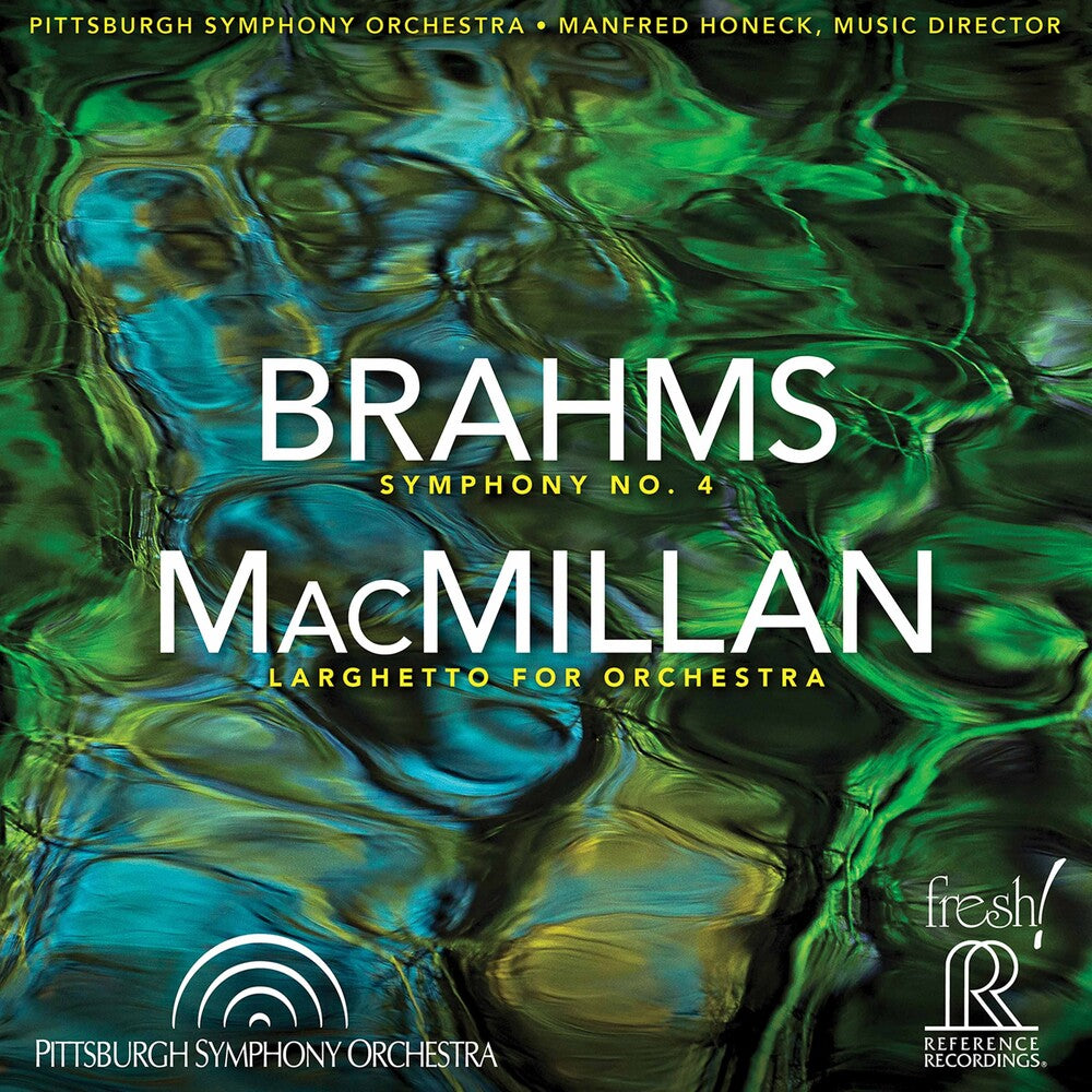 the album cover for Brahms / Pittsburgh Symphony Orch / Honeck - Symphony 4 (Hybr)