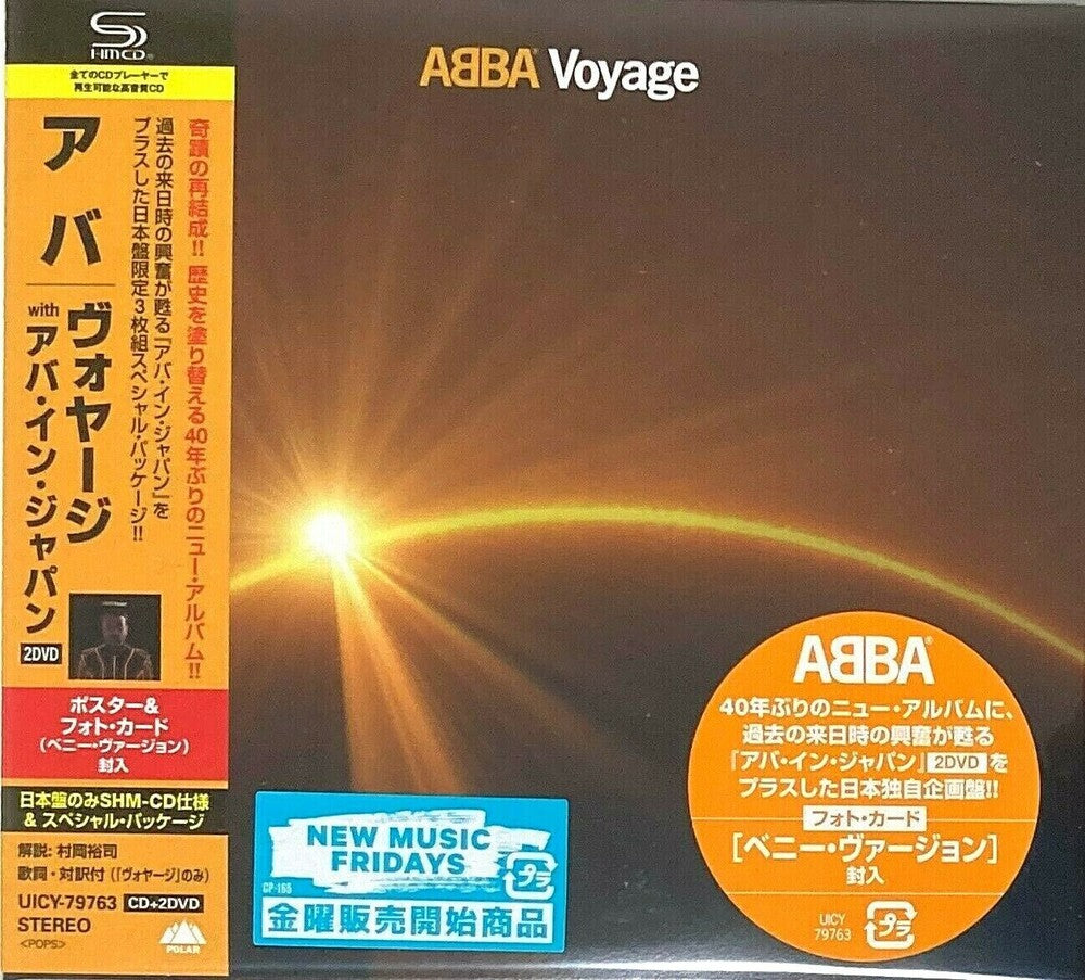 the album cover for ABBA - Voyage + Abba In Japan Video (W/Dvd) (Shm) (Jpn)