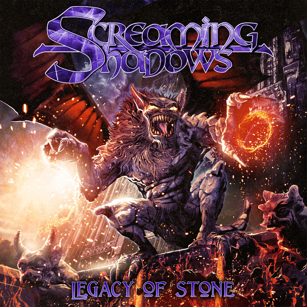 the album cover for Screaming Shadows - Legacy Of Stone