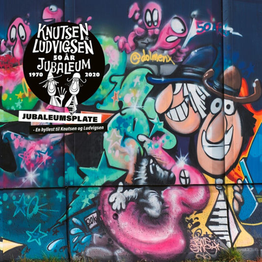 the album cover for Knutsen & Ludvigsen - Jubaleumsplate-En Hyllest Til K&L (Blue) [Colored Vinyl]
