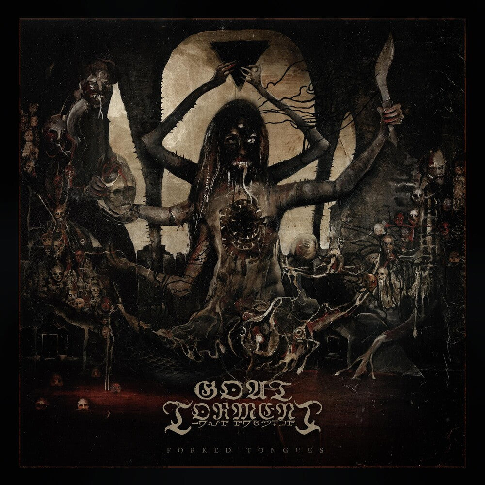the album cover for Goat Torment - Forked Tongues