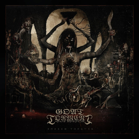 the album cover for Goat Torment - Forked Tongues