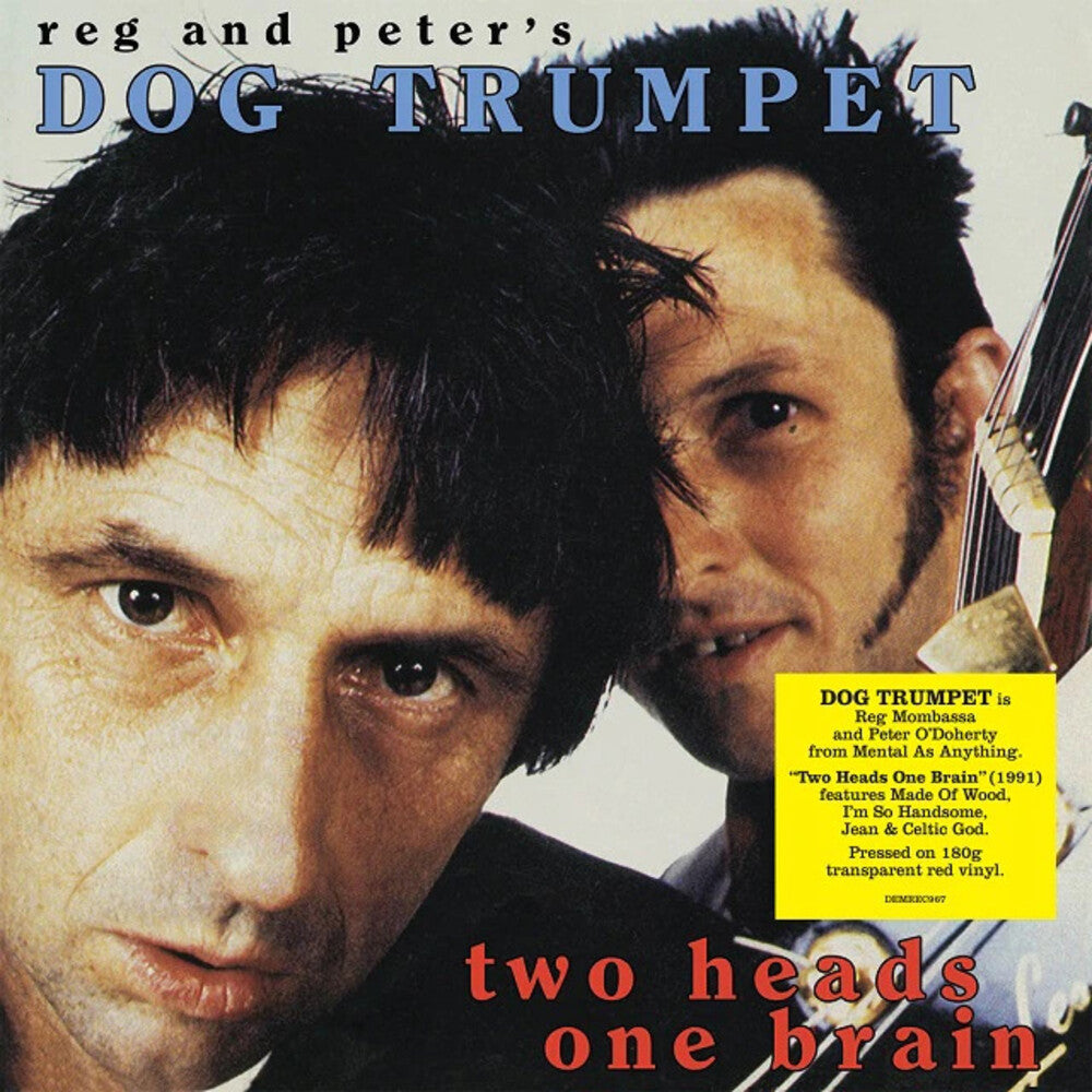 the album cover for Dog Trumpet - Two Heads One Brain [180-Gram Transparent Red Colored Vinyl]