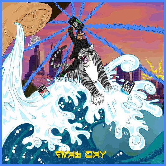 the album cover for Q Three Aka Ear. Drum - DEAF WAV