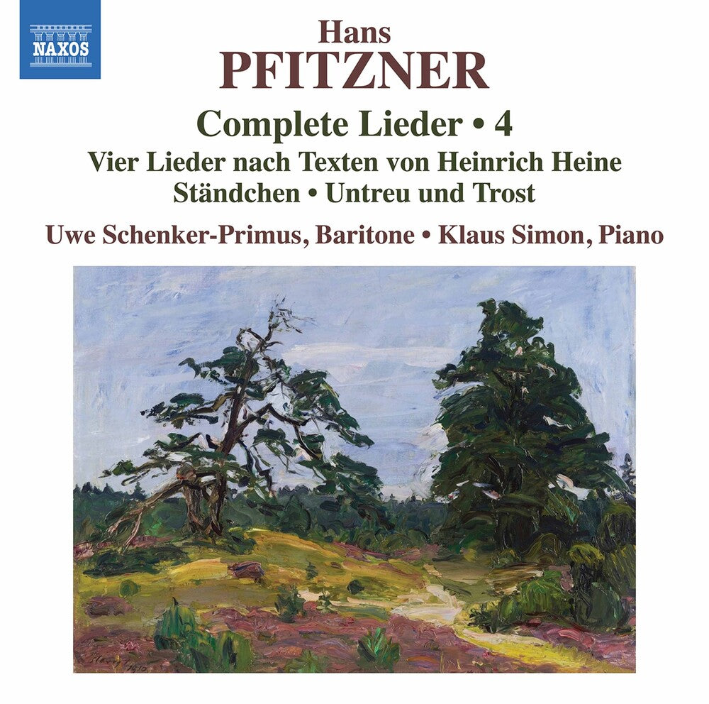 the album cover for Pfitzner / Schenker-Primus / Simon - Complete Lieder 4