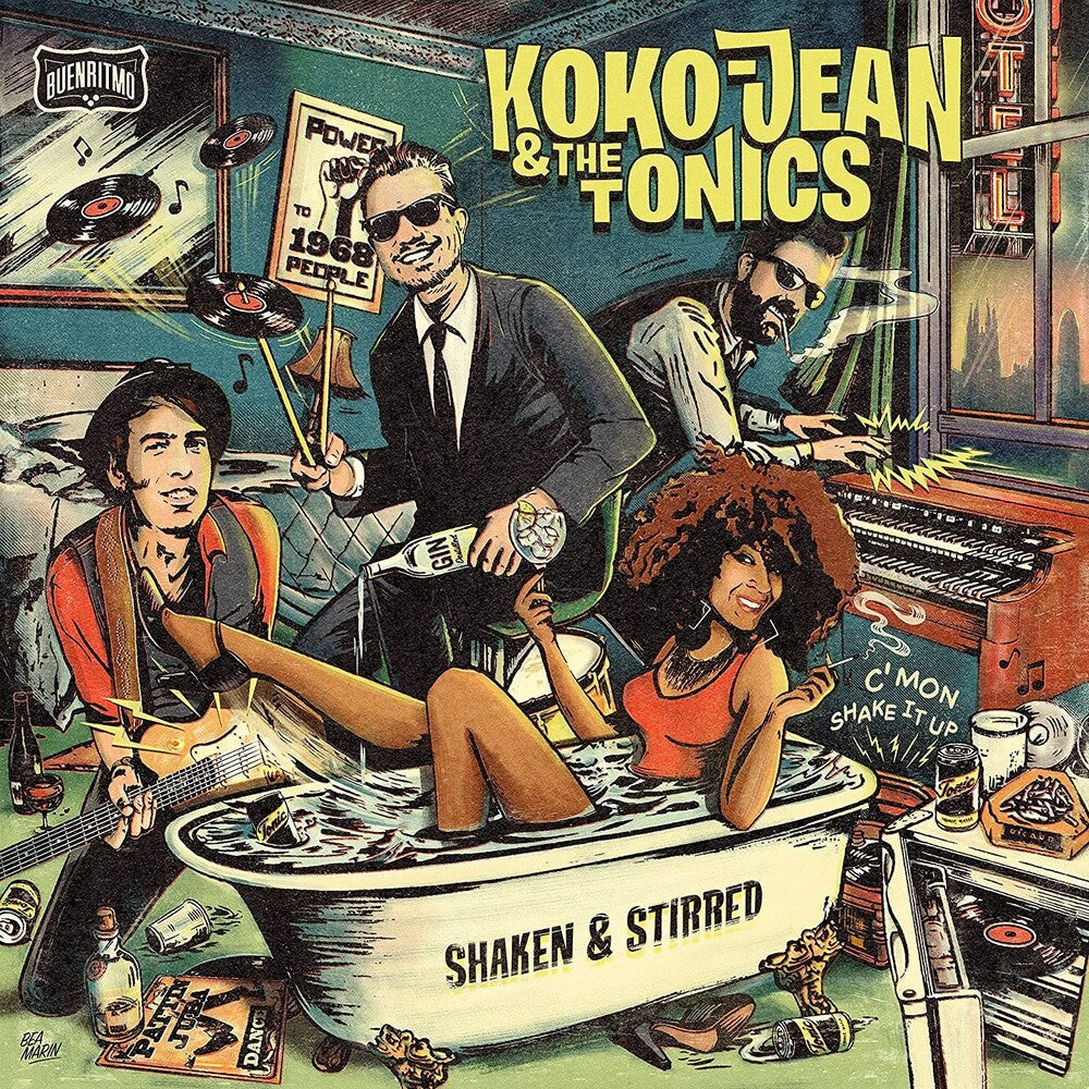 the album cover for Koko-Jean & The Tonics - Shaken & Stirred (Spa)