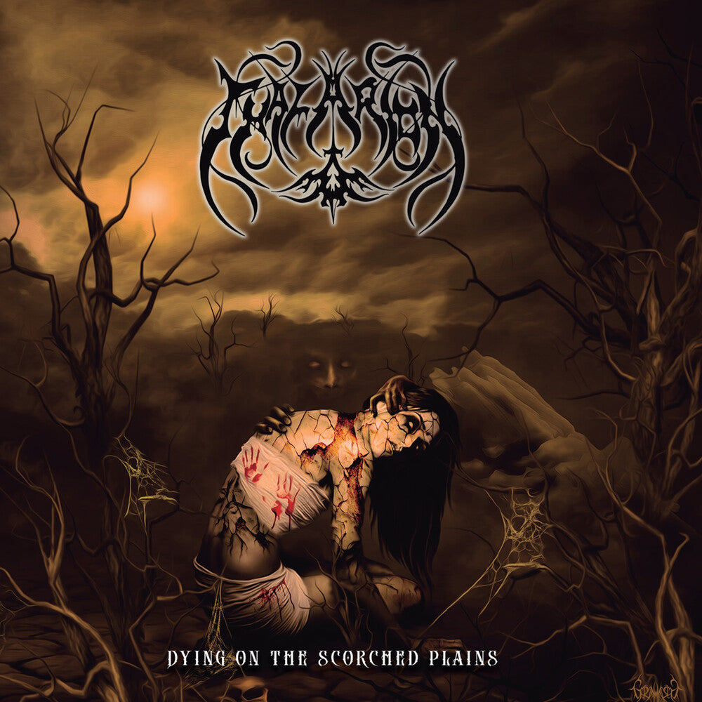 the album cover for Thalarion - Dying On The Scorched Plains