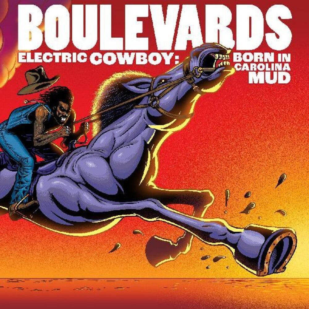 the album cover for Boulevards - Electric Cowboy: Born In Carolina Mud [Black LP]