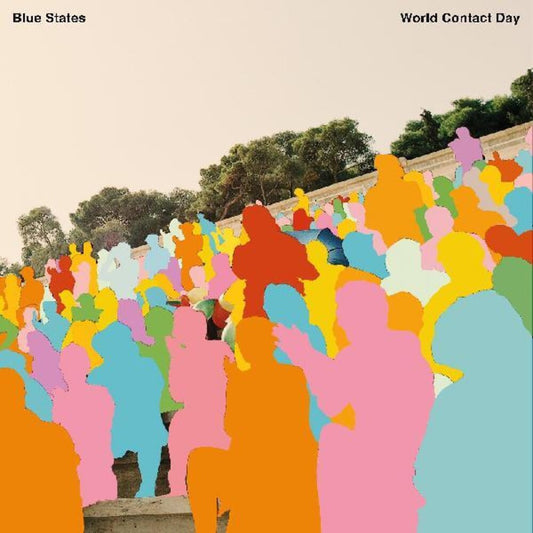 the album cover for Blue States - World Contact Day [Limited Edition Cream LP]