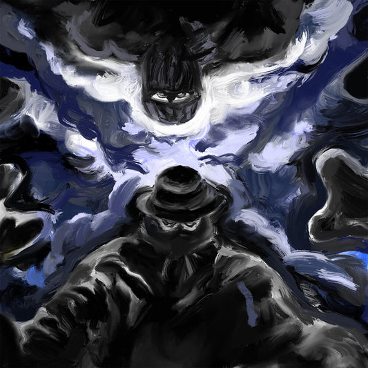 the album cover for Yungmorpheus & Eyedress - Affable With Pointed Teeth