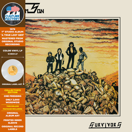 the album cover for Samson - Survivors (Milky Clear) [Colored Vinyl] [Clear Vinyl] (Grn)