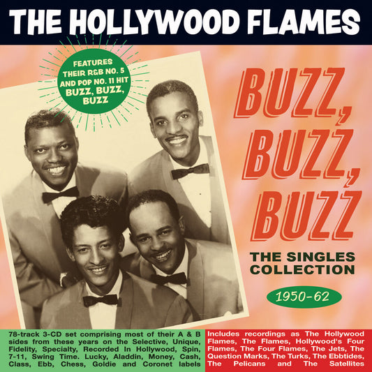 the album cover for Hollywood Flames - Buzz Buzz Buzz: The Singles Collection 1950-62