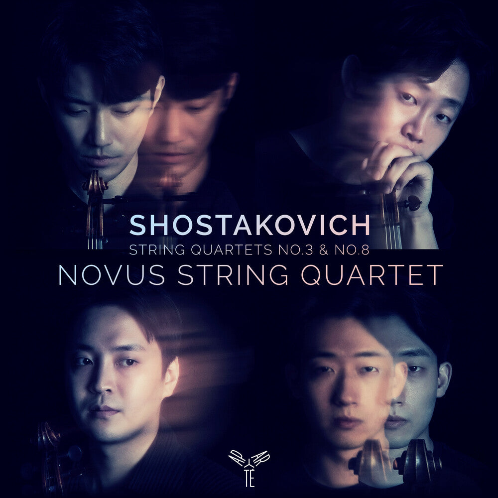 the album cover for Novus Quartet - Shostakovich: String Quartets No. 3 & 8