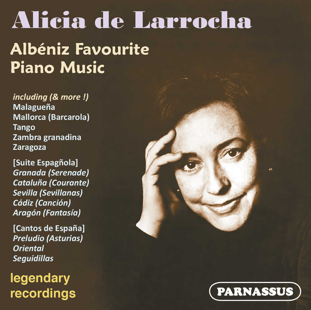 the album cover for De Alicia Larrocha - Alicia De Larrocha Plays Albeniz Favourites