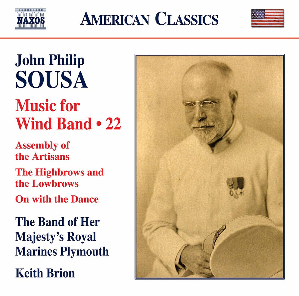 the album cover for Sousa / Carter / Brion - Music For Wind Band 22