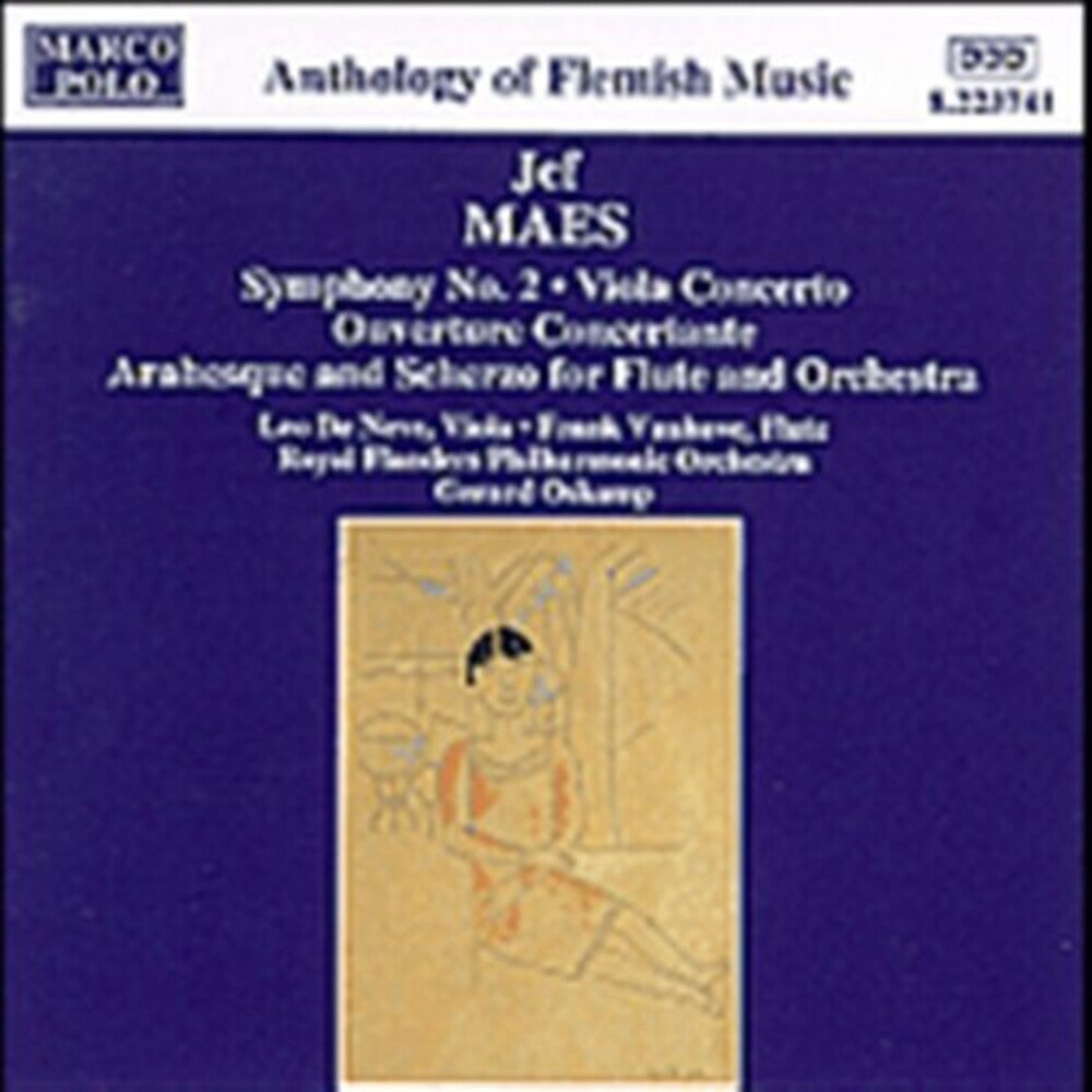 the album cover for Maes / Neve / Vanhove / Oskamp - Symphony 2 / Viola Concerto