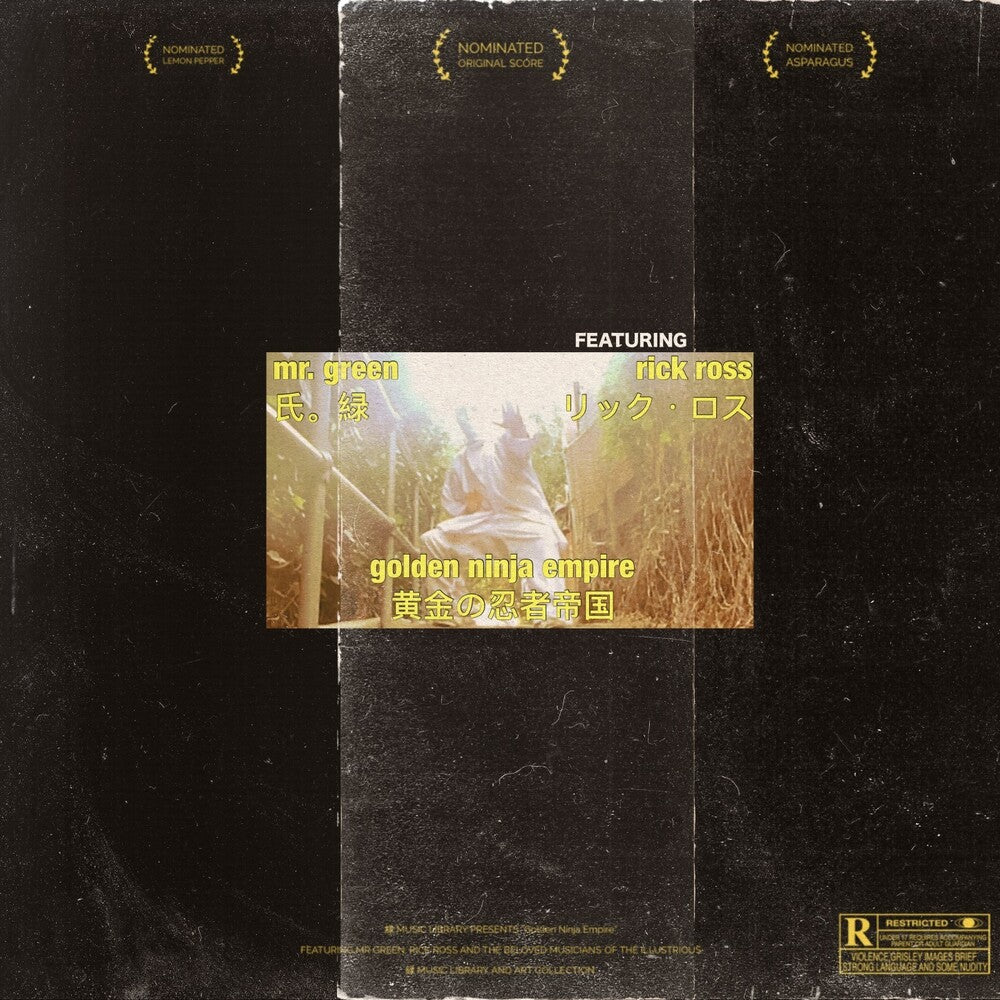 the album cover for Mr. Green / Rick Ross - Golden Ninja Empire (Yayo Ninjas)