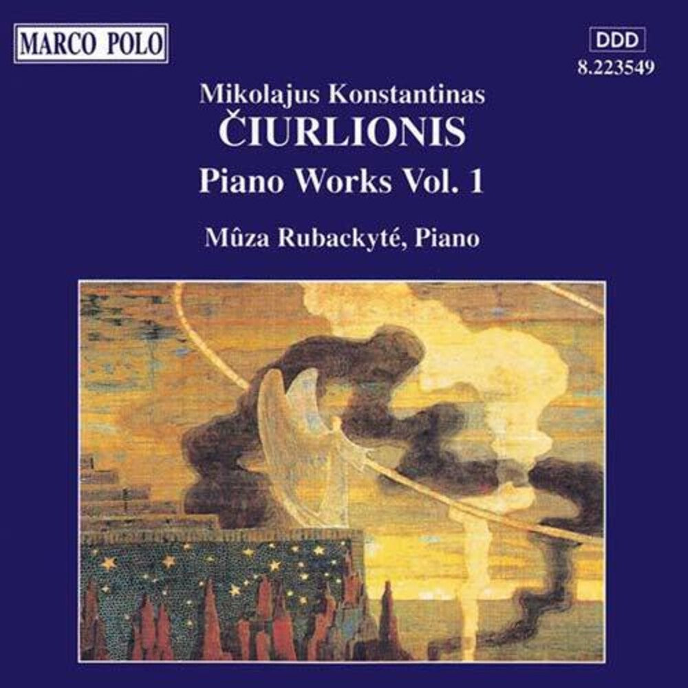 the album cover for Ciurlionis / Rubackyte - Piano Works 1