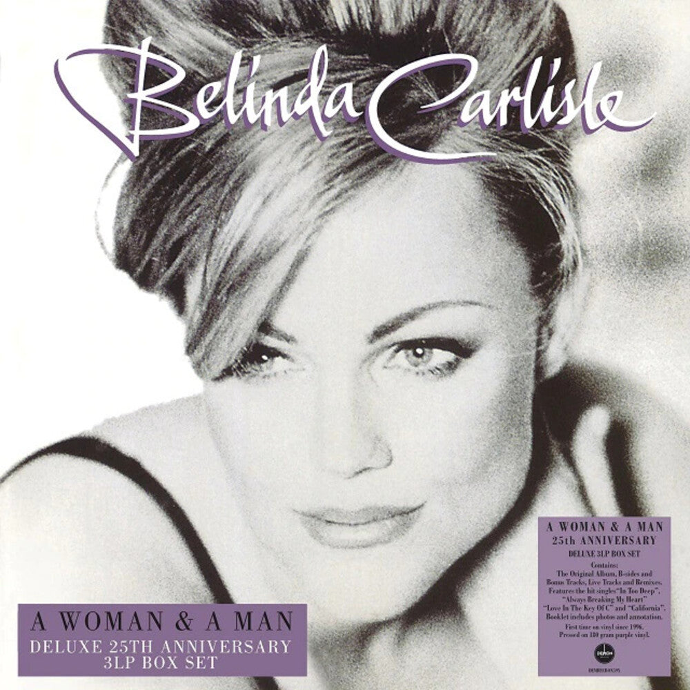 the album cover for Belinda Carlisle - Woman & A Man: 25th Anniversary [Colored Vinyl] [Limited Edition] [180 Gram]