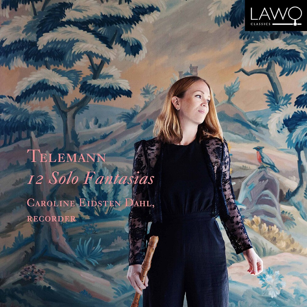 the album cover for Telemann / Dahl - 12 Solo Fantasias