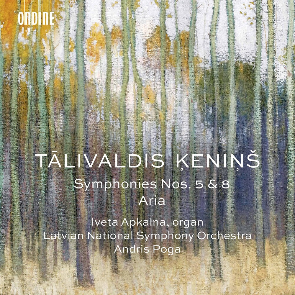 the album cover for Kenins / Apkalna / Poga - Symphonies 5 & 8